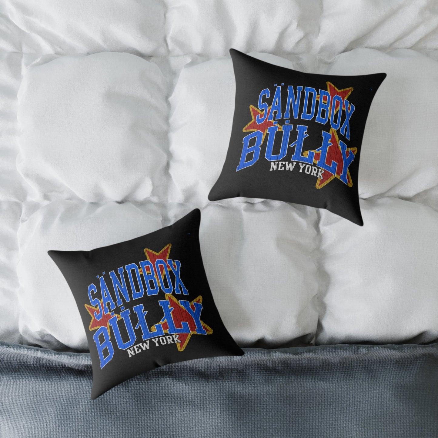 Varsity Star Throw Pillow - SandBoxBullyShop